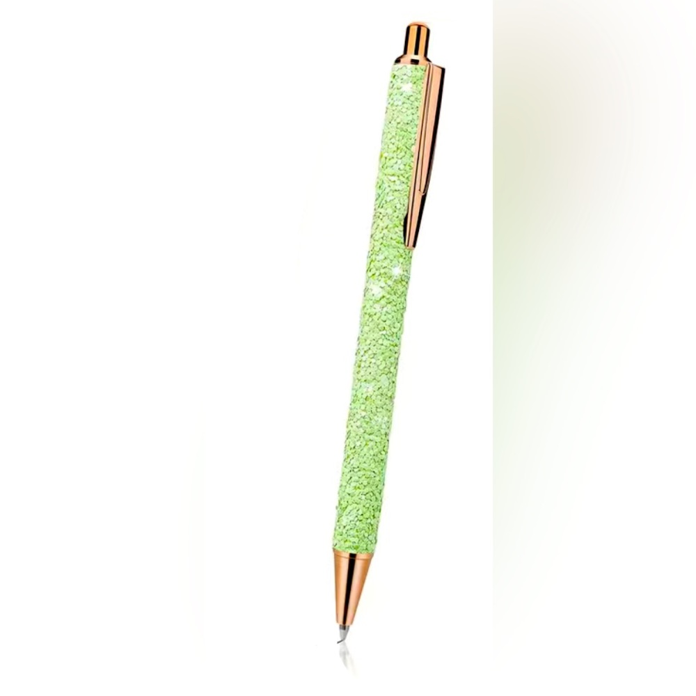 Sparkly Green Refillable Metal Pen BOGO